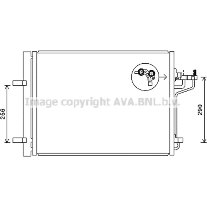 Condensator, airconditioning AVA COOLING FD5488D AVA