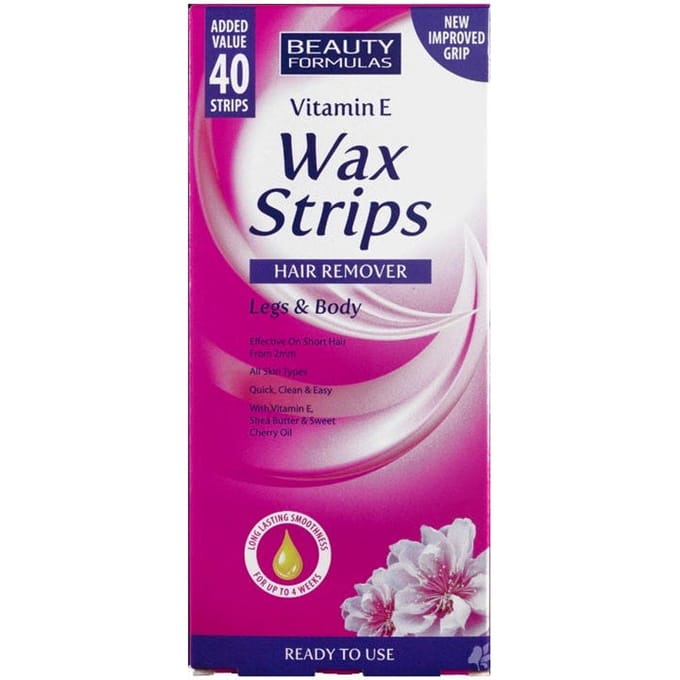 Beauty Formulas Haarverwijdering Vitamine E Wasstrips 40 st