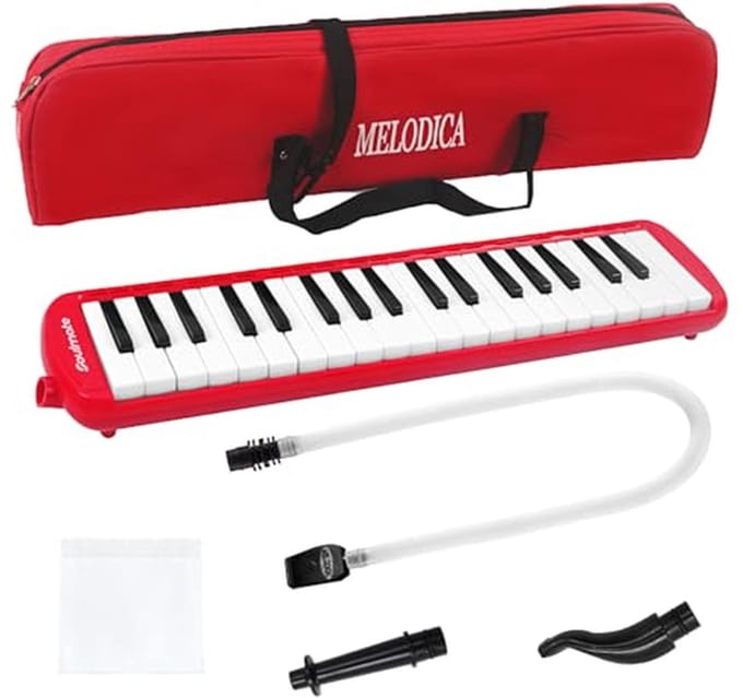 Melodica voor kinderen met 37 toetsen en accessoires