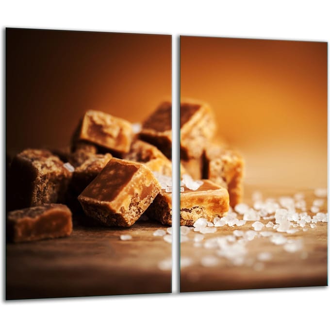 TMK ArtDeko - Snijplank - Sweets Design - Glas - 2 stuks 30x52cm