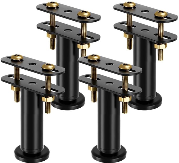 Dailygoods- Bedpoten Verstelbaar 12-18 cm - Set van 4 - Versterkte