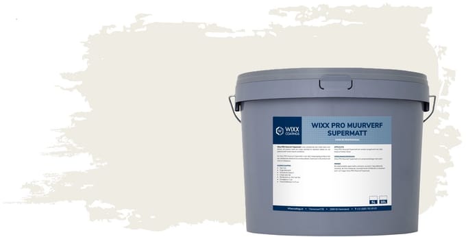 Wixx PRO Muurverf Supermatt - 10L - RAL 9010 Zuiverwit