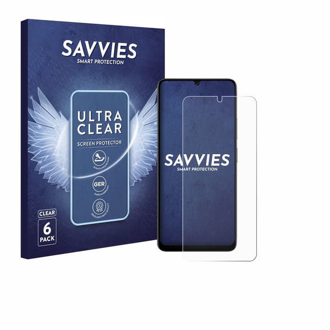 Savvies - Screenprotector voor Doogee Note 59 Pro - Folie Beschermfolie transparant 6 Stuks