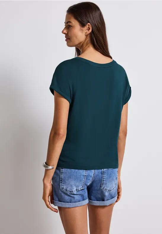 Gestructureerd gemengd shirt