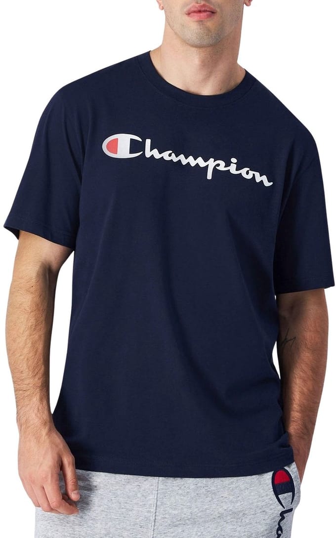 Champion Big Logo Jersey Shirt Heren - Maat S