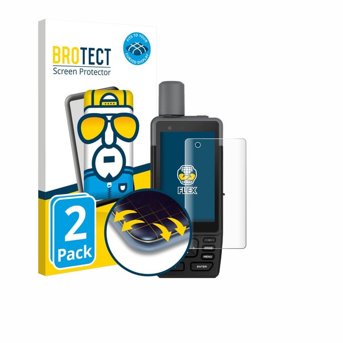 BROTECT - Screenprotector voor Garmin GPSMAP H1 - Folie Beschermfolie transparant volledig dekking - 2 Stuks