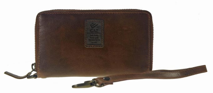 Castillo – GAZ – Dames Portemonnee met Polsbandje – RFID – Leer – Bruin