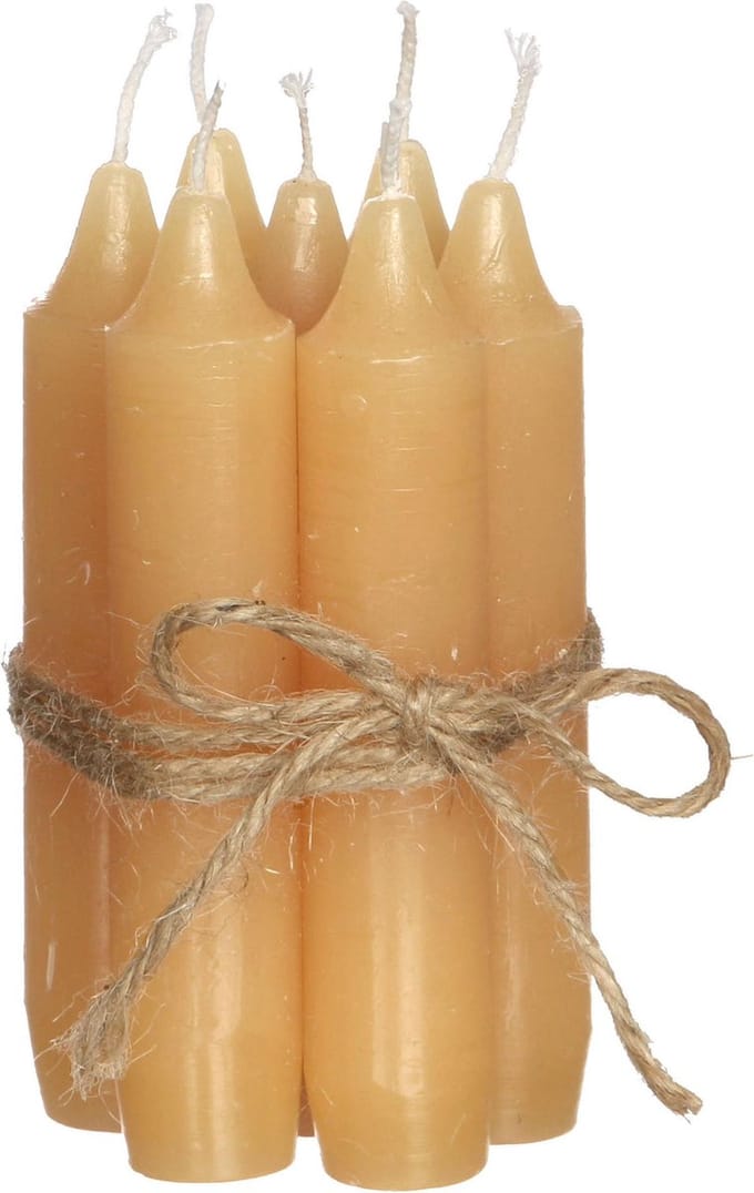 Honey Dinerkaarsen - Set van 7 - Tafelkaarsen - h.11 Ø2,2