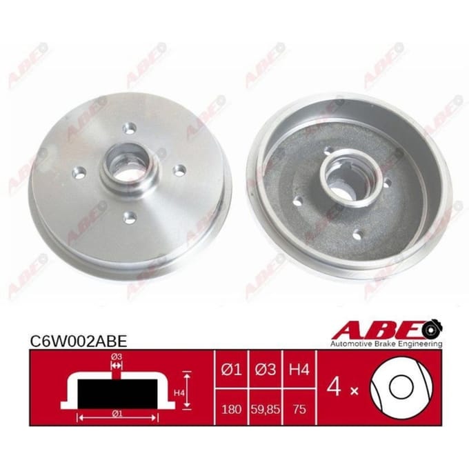 Remtrommel, 1 stuk ABE C6W002