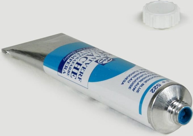 Plakkaatverf - 526 Azuurblauw - Gouache extra fine - Talens - 20 ml