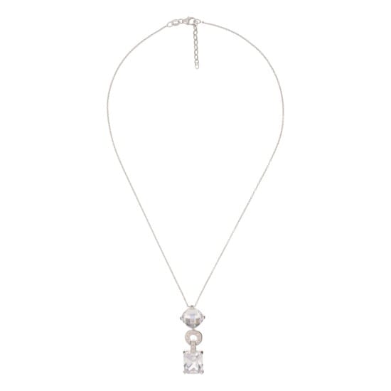 Orphelia Dames 925 Sterling Zilver Hanger met Ketting - Wit ZH-4536