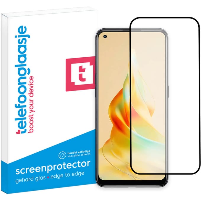OPPO Reno8 T 4G screenprotector gehard glas Edge to Edge