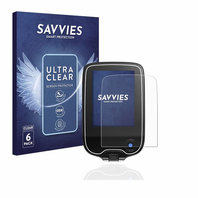 Savvies - Screenprotector voor Freestyle Libre 3 / 2 / 1 - Folie Beschermfolie transparant 6 Stuks
