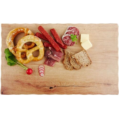 GGM Gastro (6 Stück) GN-Tablett 1/1 - OAK LIGHT - Melamin - Höhe: 15mm - Braun