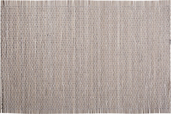 Secret de Gourmet Onderlegger bamboe set van 4 grijs- Placemat - Tafelonderlegger - 45 X 30 CM