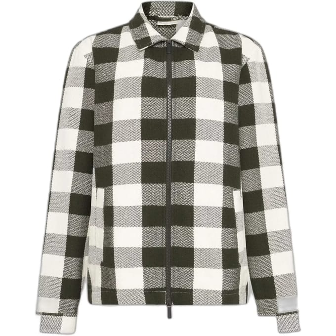 Ruiter flanellen kraag met rits KnowledgeCotton Apparel - GOTS