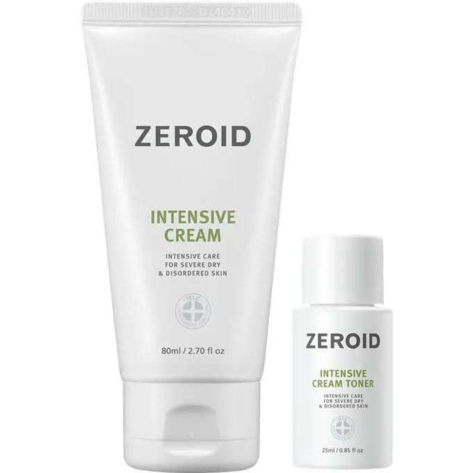 ZEROID Intensieve Crème Barrière Herstellende Moisturizer 80ml Speciale Set (+Crème Toner 25ml) white