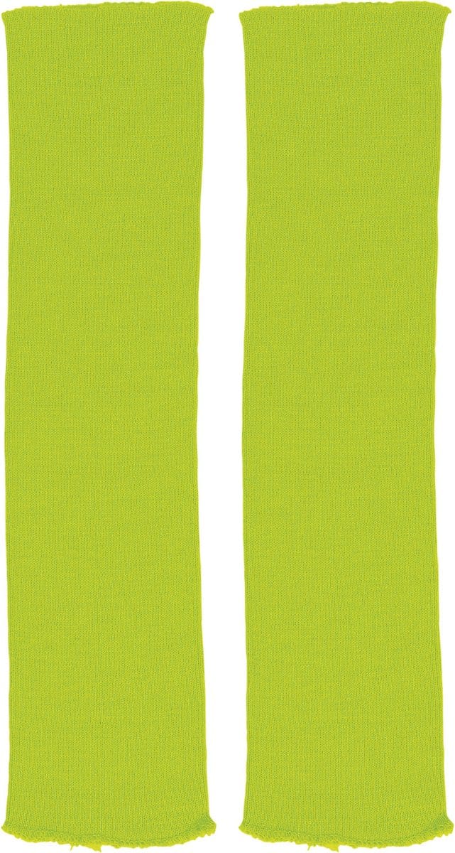Groene beenwarmers neon