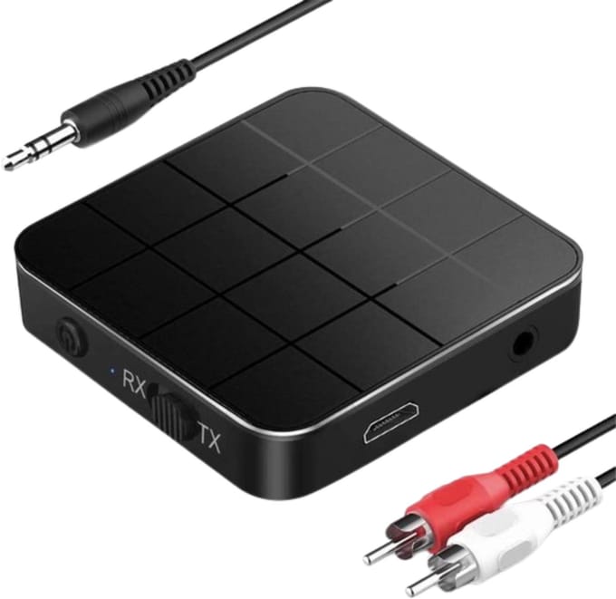 Bluetooth Transmitter & Receiver 2 in 1 - BT 5.0 - 3.5MM AUX / RCA - Bluetooth Zender - Bluetooth Ontvanger - Bluetooth Transmitter - Bluetooth Receiver