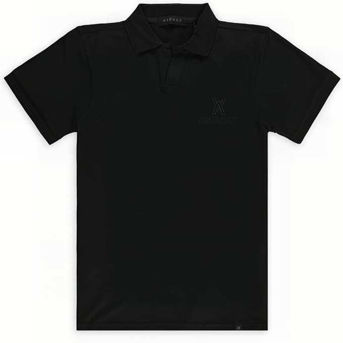 Aspact Pixel Polo Black Maat: S | Poloshirts Outlet | Unisex | Zwart