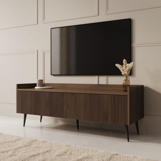 Meubella - Asty - TV-Meubel - Donker eiken - 121 cm