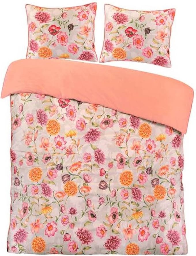 Papillon Lauren Dekbedovertrek - Lits-jumeaux - 240x200/220 cm - Grijs
