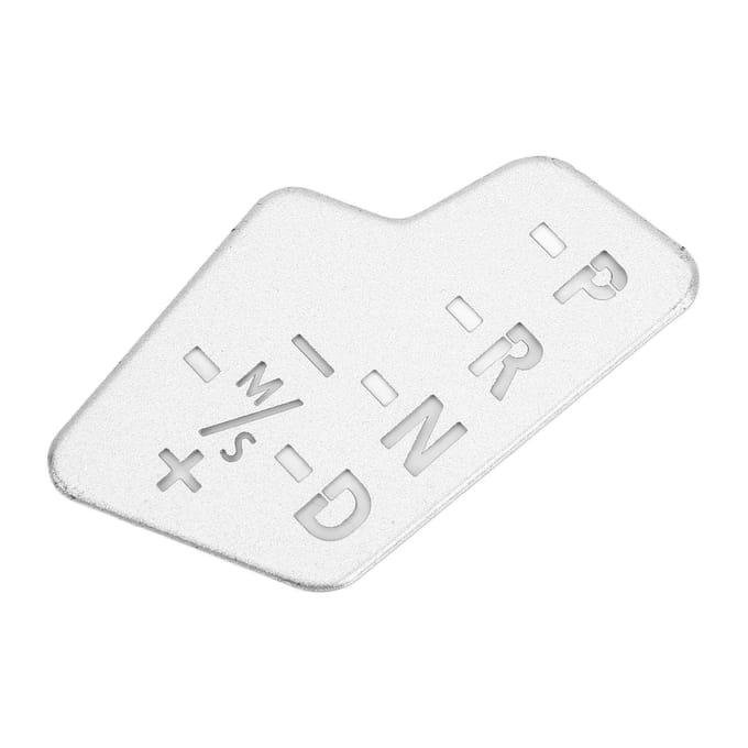 Auto Middenconsole Versnellingspook Display Pailletten Sierlijst Aluminiumlegering Interieuraccessoires Vervanging white