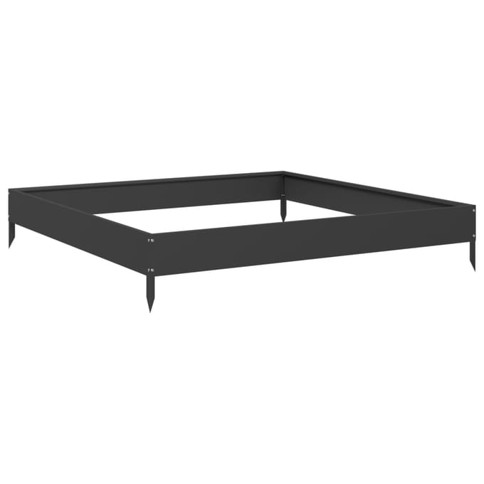 vidaXL - Plantenbak - verhoogd - 100x100x18,5 - cm - staal