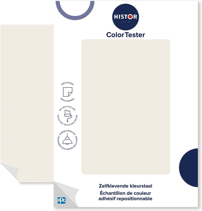 Histor Kleurtester Mat - Dekkend - Makkelijk te Verwijderen - Kleurecht - RAL 9010