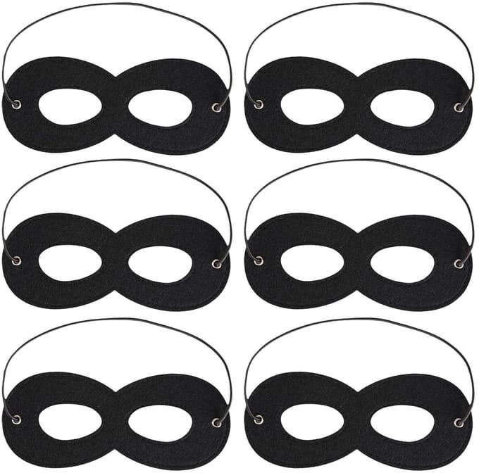 Dailygoods- Oogmasker Set van 6 - Maskerade/Oogmaskers - Carnaval/