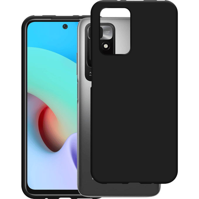 Just in Case Redmi 10 2022 Siliconen (TPU) Hoesje Zwart