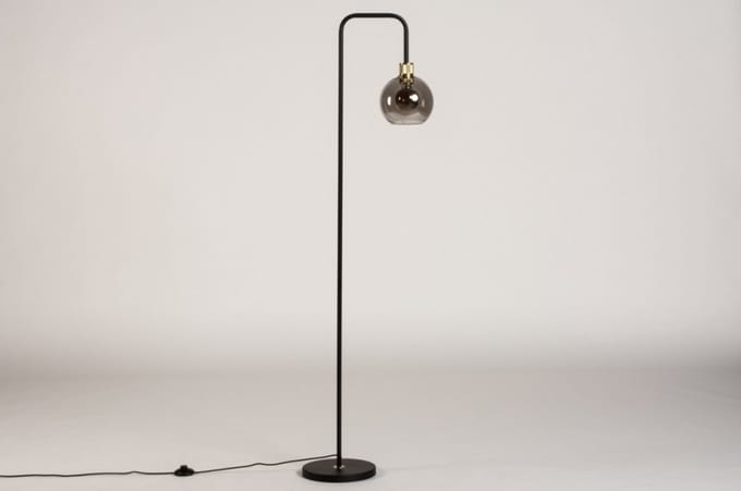 Lumidora Vloerlamp 74546 - MARIEKE - E27 - Zwart - Goud - Messing (kleur) - Metaal