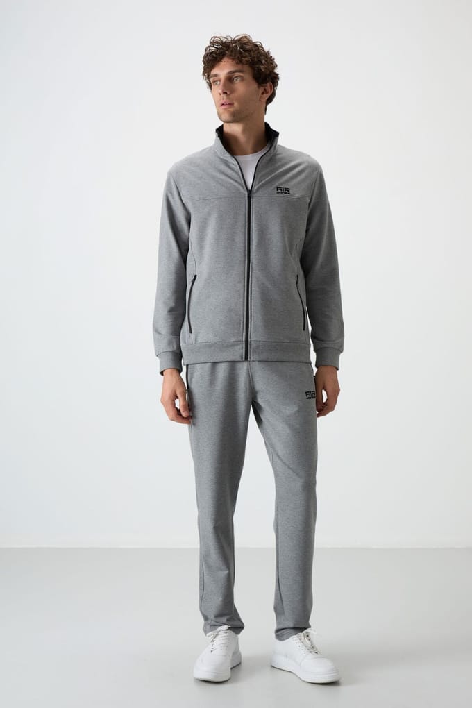 Heren Gebreide Fleece Sweater en Broek Set