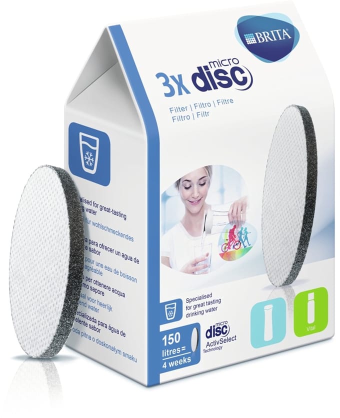 BRITA filterpatronen - Waterfilter - MicroDisc - Waterfilterpatronen - 3-Pack – Voordeelverpakking
