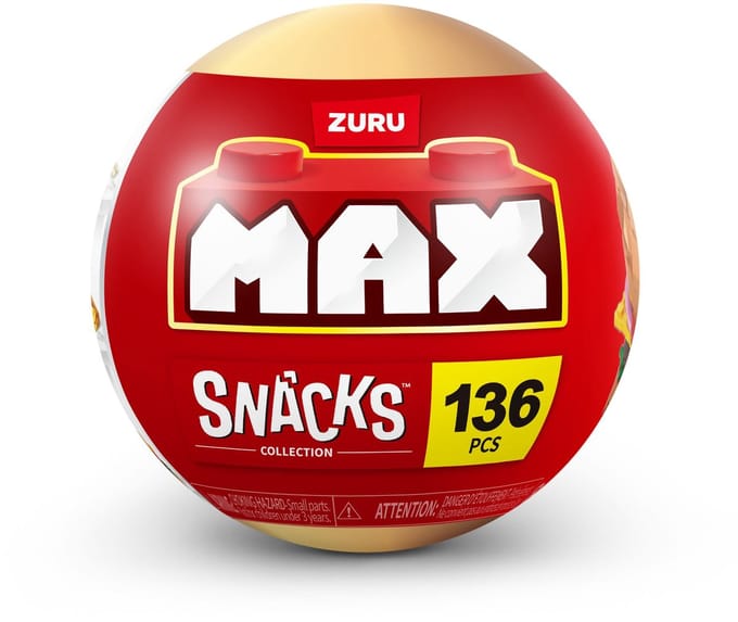 Max Premium Snack Capsule - Construction Playset in Surprise Ball