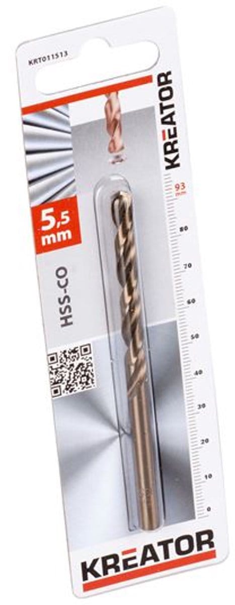 Kreator HSS-kobaltboren metaal Ø 5,5x93mm