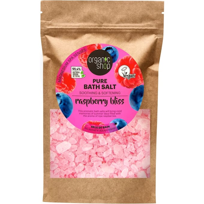 Organic Shop Raspberry Bliss Pure Bath Salt 500 g