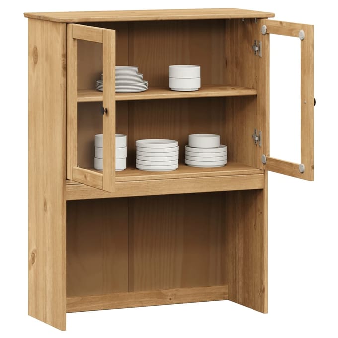 vidaXL - Opzetkast - VIGO - 78x30x100 - cm - massief - grenenhout