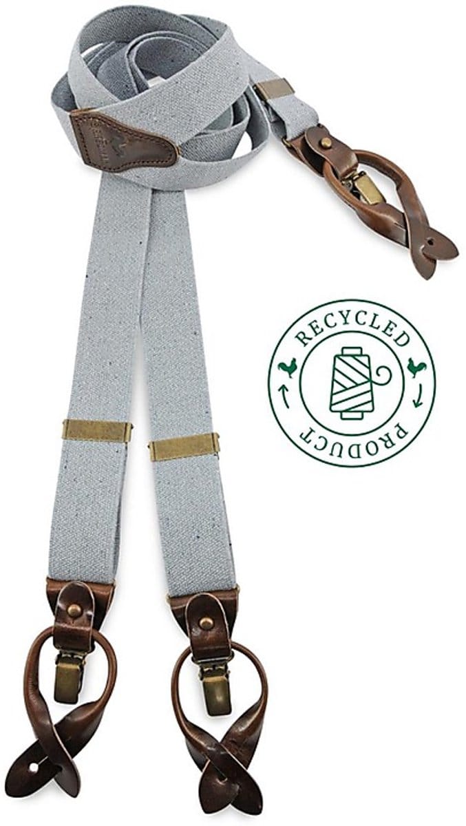 Sir Redman - Bretels - bretels Richy Recycle grijs - grijsblauw
