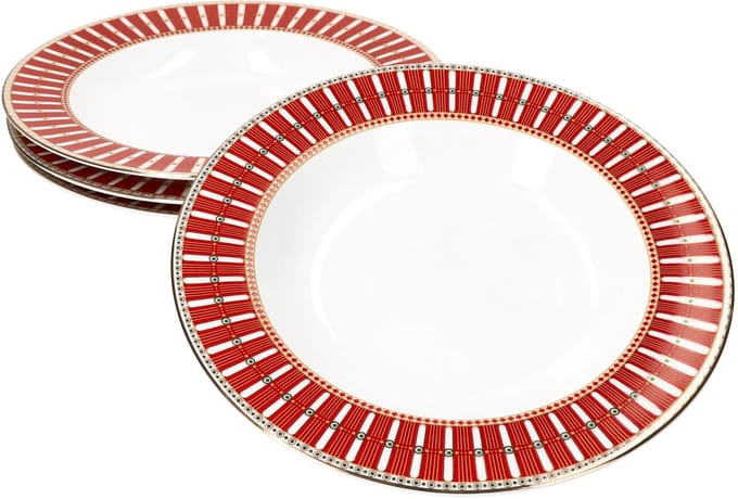 Set van 4 POLAR TRAIN porseleinen soepborden - R0943#EXPR