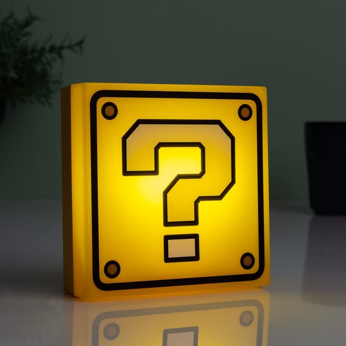Paladone - Super Mario - Question Block Night Light - Lamp