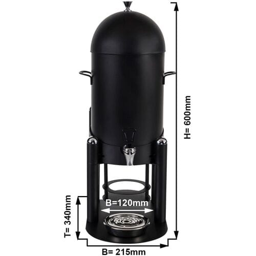 GGM Gastro Heißgetränkespender - 9 Liter - Schwarz