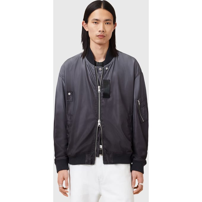 AllSaints Cascade Bomber Washed Black Taglia: XL | Bomber Outlet | Uomo | Nero