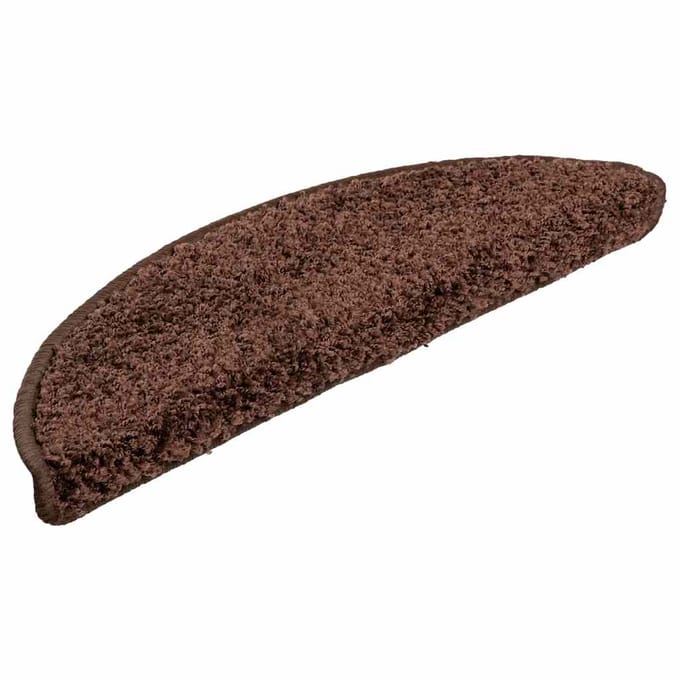vidaXL - Trapmatten - 20 - st - 56x17x3 - cm - Bruin - Halfrond