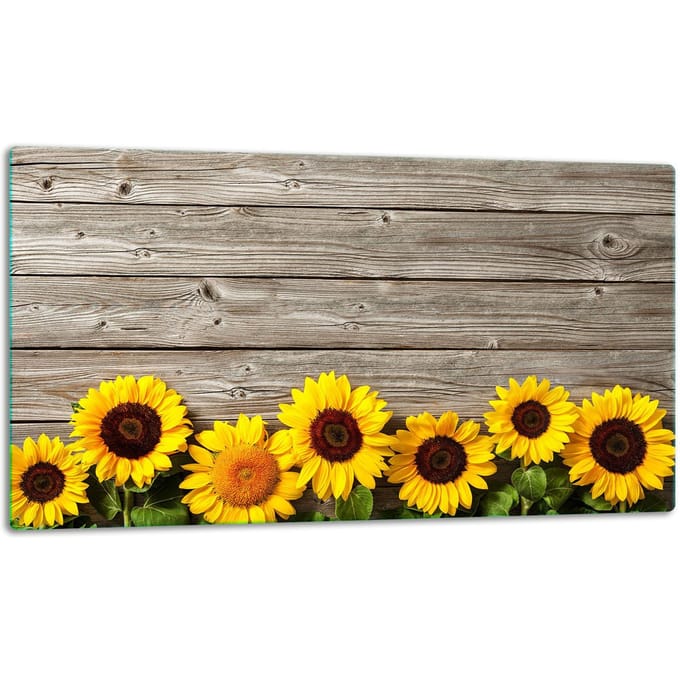 TMK ArtDeko - Serie - Glazen Snijplank - 52x30cm - Bloemen
