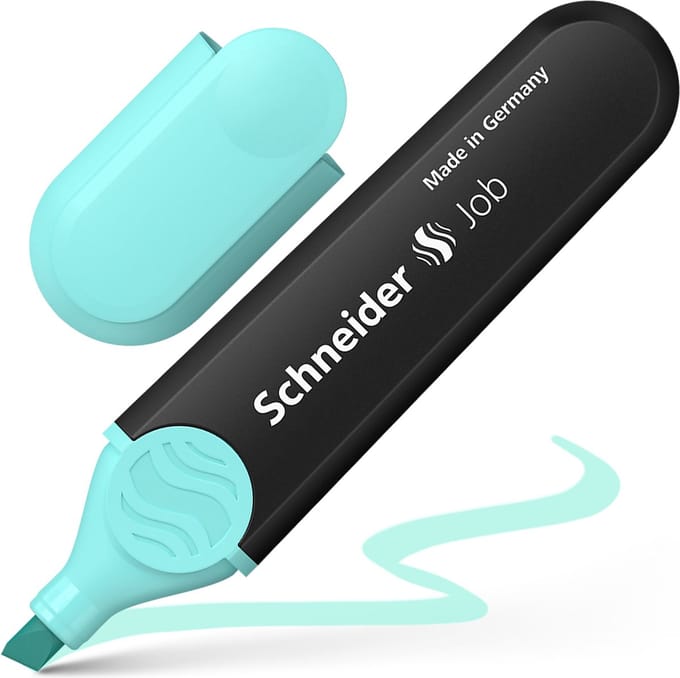 Schneider markeerstift - tekstmarker - Job pastel - turquoise - S-1523