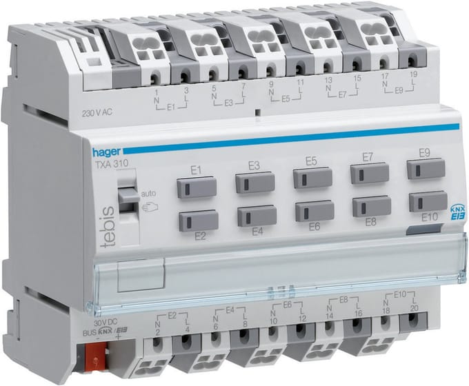 Hager TXA310 HAG IN.MOD TEBIS KNX 10-V 23