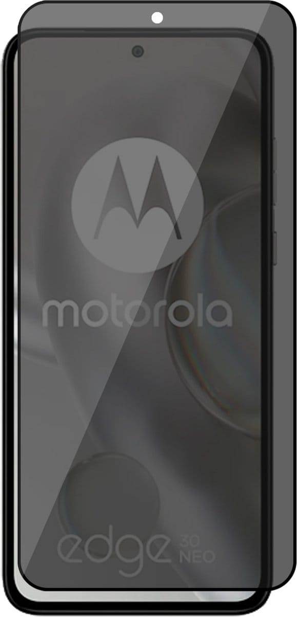 Privacy Screenprotector geschikt voor Motorola Edge 30 Neo - Volledig Dekkend Glas Screen Protector