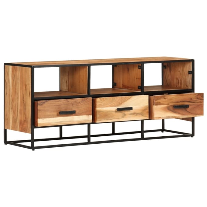 vidaXL - Tv-meubel - 110x30x45 - cm - massief - acaciahout