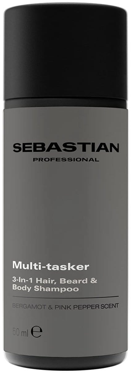 Sebastian Multitasker for Men 3-in-1 Hair, Beard and Body Shampoo 50ml